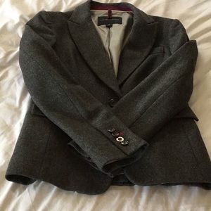 Banana republic 0 gray wool blazer
